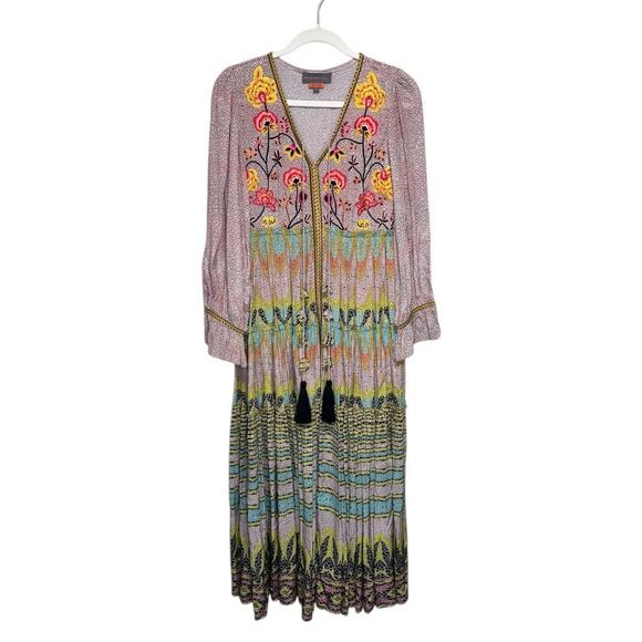 Bhanuni by Jyoti Dresses & Skirts - Bhanuni by Jyoti Giorgia Embroidered Maxi Dress - Anthropologie - Size 4